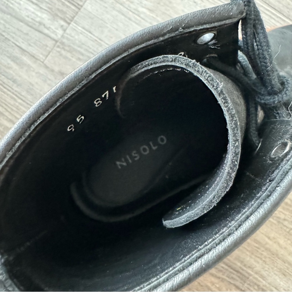 Nisolo All Weather Amalia Bootie Black Leather 9.5 - Picture 7 of 8